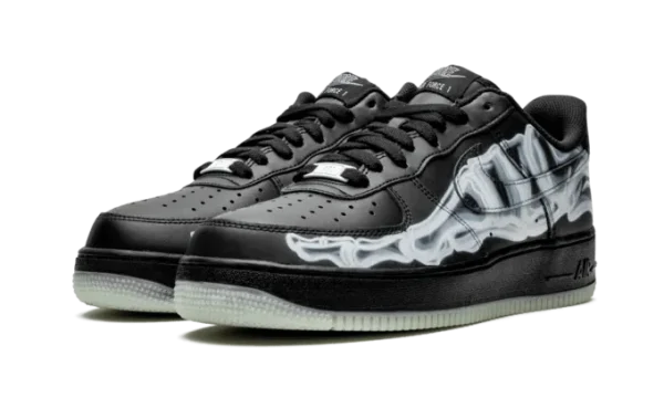 AF1 Low Black Skeleton - Imagen 3