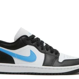 AIR JORDAN 1 LOW 'BLACK UNIVERSITY BLUE'