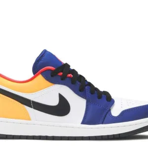 AIR JORDAN 1 LOW 'WHITE DEEP ROYAL BLUE'