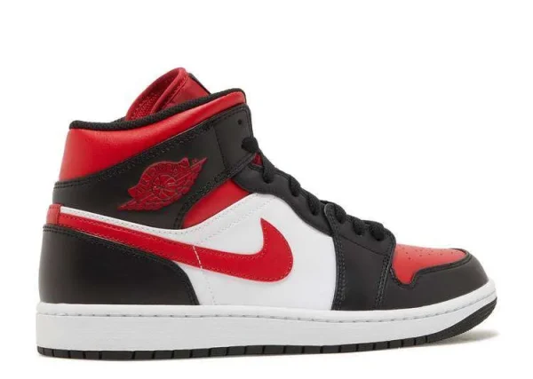 AIR JORDAN 1 MID 'BLACK FIRE RED' - Imagen 3
