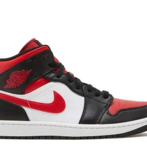 AIR JORDAN 1 MID 'BLACK FIRE RED'