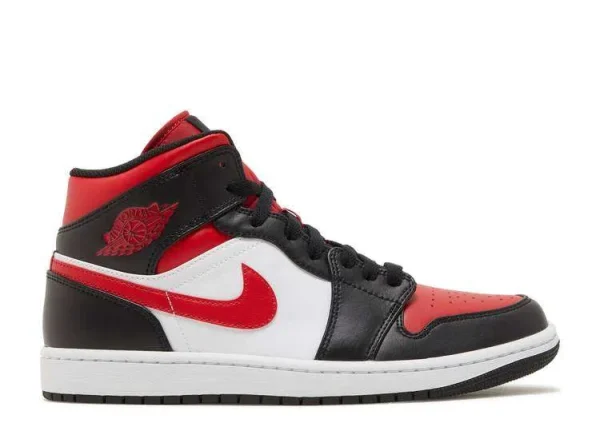 AIR JORDAN 1 MID 'BLACK FIRE RED'