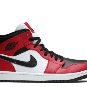 AIR JORDAN 1 MID 'CHICAGO BLACK TOE'
