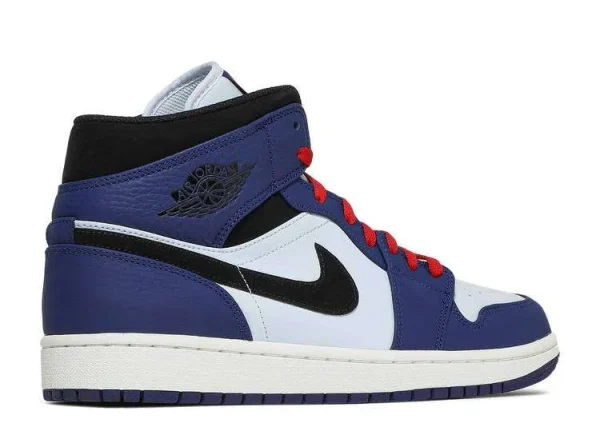 AIR JORDAN 1 MID 'NAVY BLUE RED' - Imagen 3