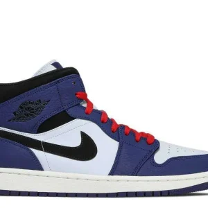 AIR JORDAN 1 MID 'NAVY BLUE RED'