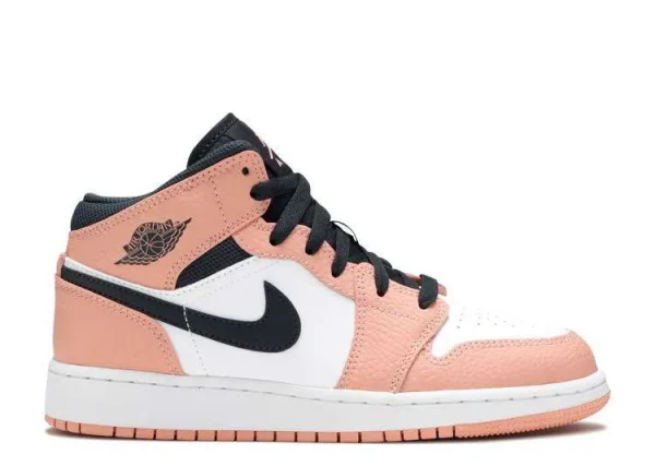 AIR JORDAN 1 MID 'PINK QUARTZ'