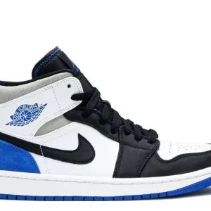 AIR JORDAN 1 MID 'ROYAL BLACK TOE'