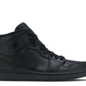 AIR JORDAN 1 MID 'TRIPLE BLACK'