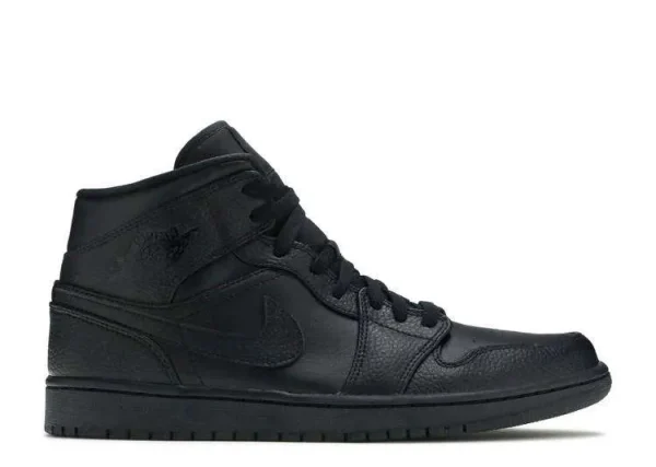AIR JORDAN 1 MID 'TRIPLE BLACK'