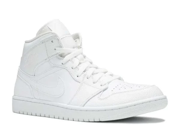 AIR JORDAN 1 MID 'TRIPLE WHITE' - Imagen 2