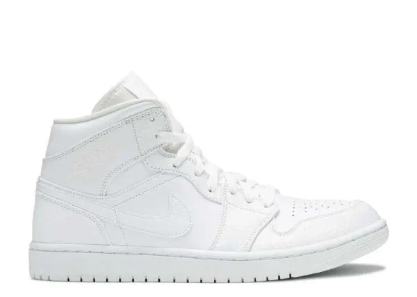AIR JORDAN 1 MID 'TRIPLE WHITE'