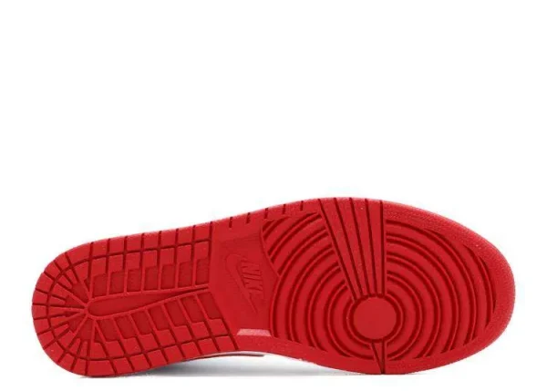 AIR JORDAN 1 MID 'WHITE BLACK GYM RED' - Imagen 4