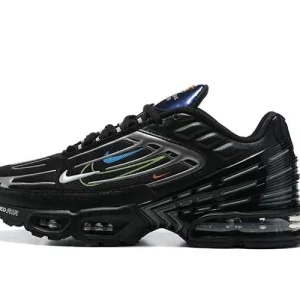 AIR MAX PLUS TN 3 'QUADRUPLE SWOOSH BLACK METALLIC SILVER'