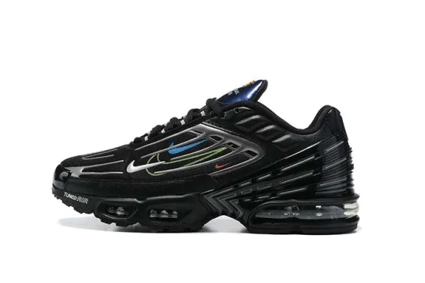 AIR MAX PLUS TN 3 'QUADRUPLE SWOOSH BLACK METALLIC SILVER'