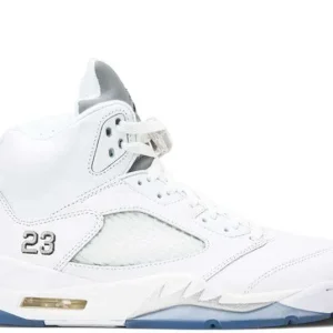 JORDAN RETRO 5 'WHITE METALLIC'