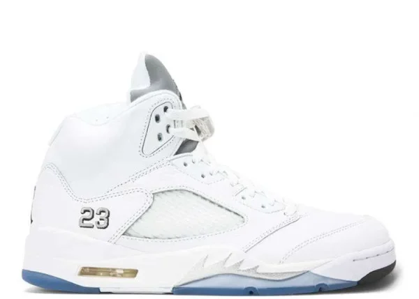 JORDAN RETRO 5 'WHITE METALLIC'