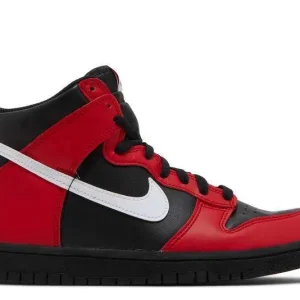 SB DUNK HIGH 'BLACK UNIVERSITY RED'